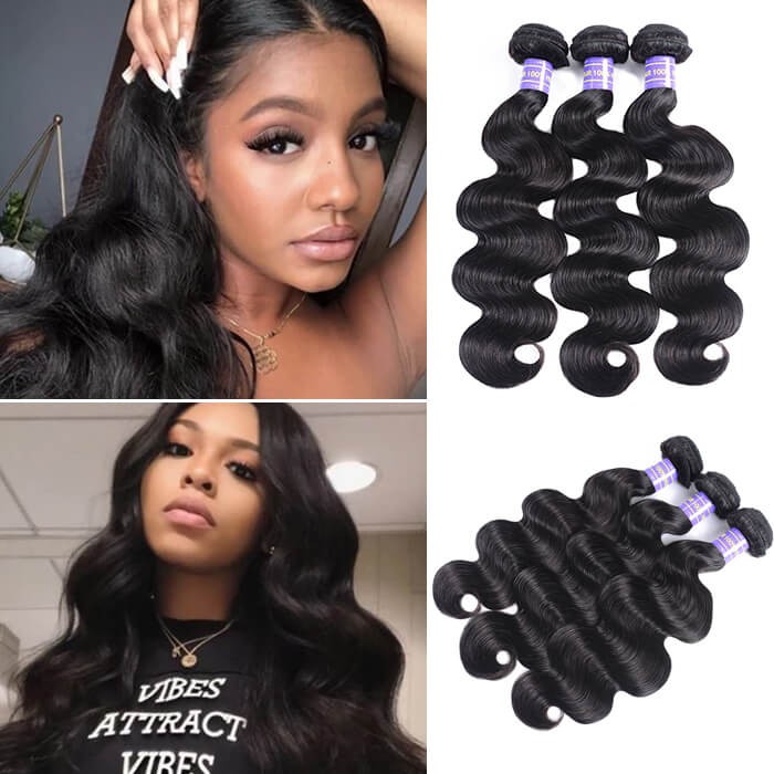 Kriyya Body Wave Unprocessed Virgin Hair 3 Bundles 7A Human Hair Weave