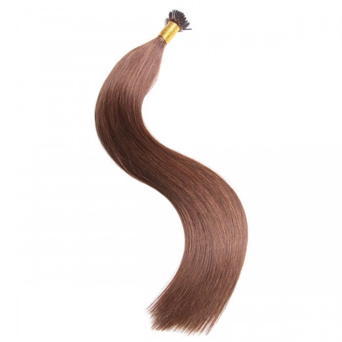 Remy Hair I-Tip Hair Extensions-Micro Series-Chocolate Brown