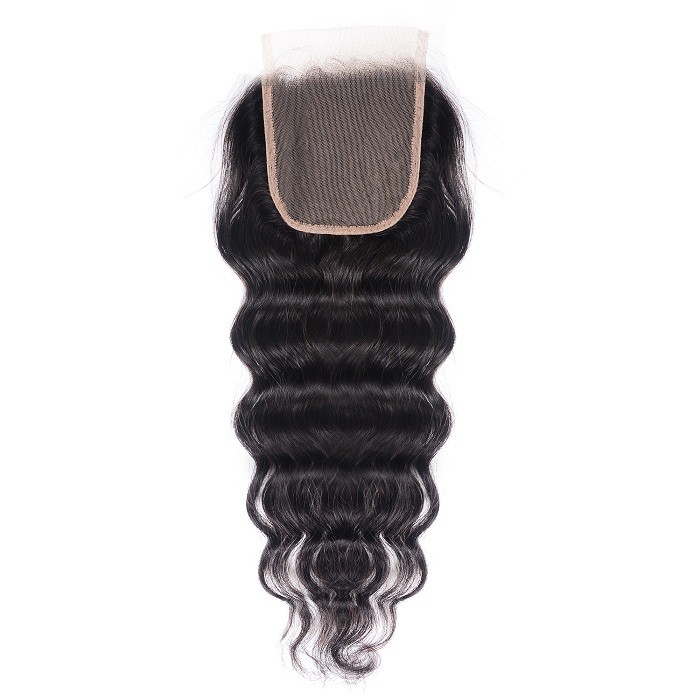 Kriyya Natural Wave Human Hair 4*4 Lace Closures With Baby Hair