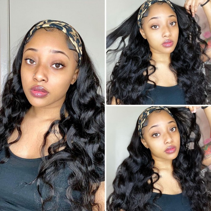 Kriyya Remy Headband Body Wave Wig Wear And Go Human Hair Wigs