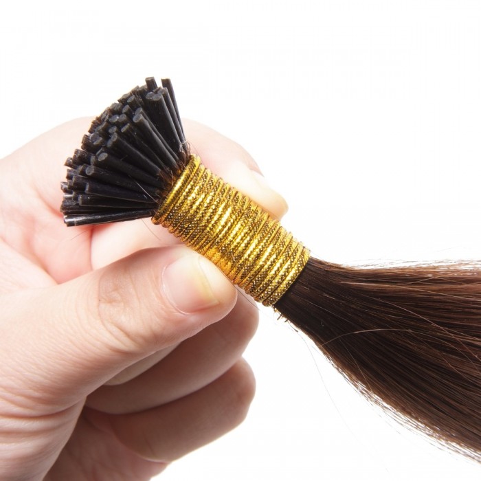 Remy Hair I-Tip Hair Extensions-Micro Series-Chocolate Brown