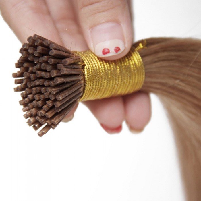 Kriyya 100% Remy I-Tip Hair Extensions-Gold Blonde