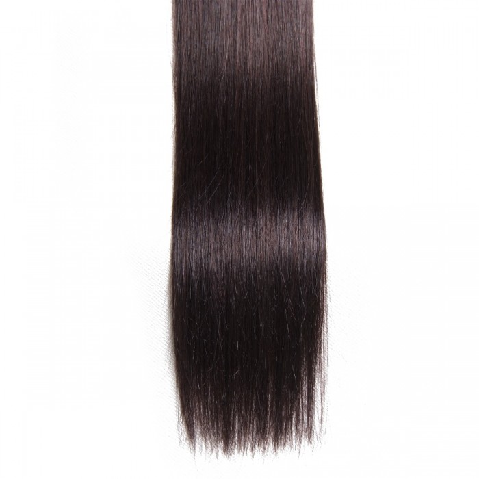 Kriyya 100% Remy I-Tip Hair Extensions-Off Black