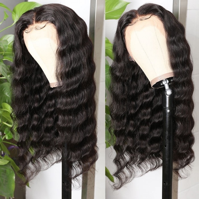 Flash Sale - Loose Deep Wave Wigs Pre Plucked 13X4 Lace Front Wigs With Baby Hair 150% Density