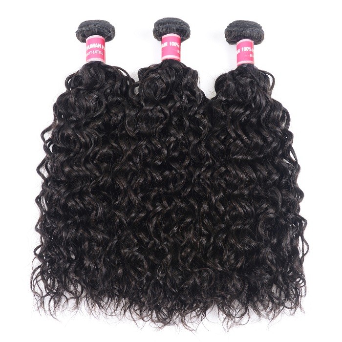 Kriyya Water Wave Hair 100% Virgin Human Hair 3 Bundles Weave Hair