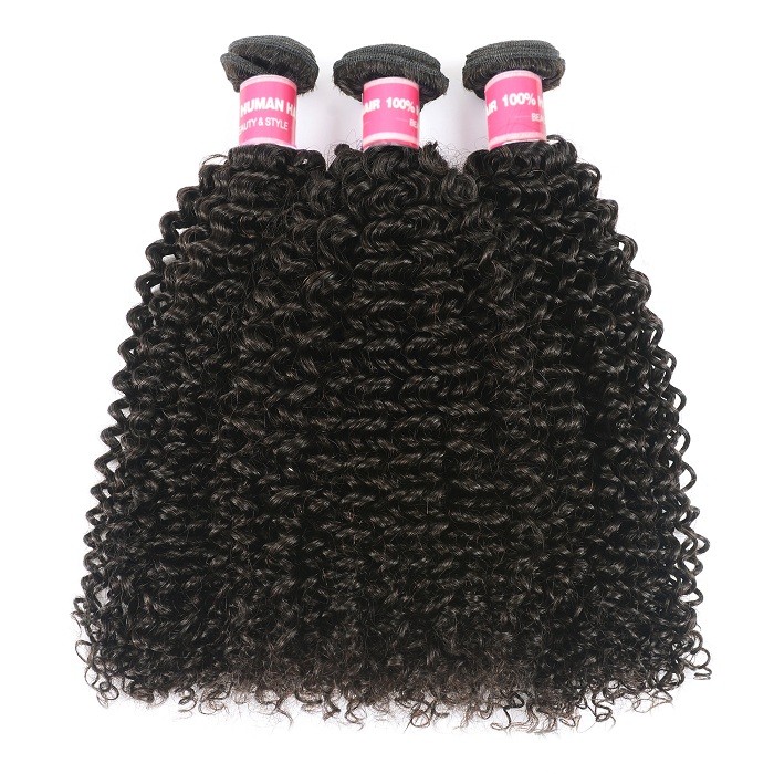 Kriyya Kinky Curly Hair 3 Bundles Indian 100 Human Hair Weave 8-26 Inch