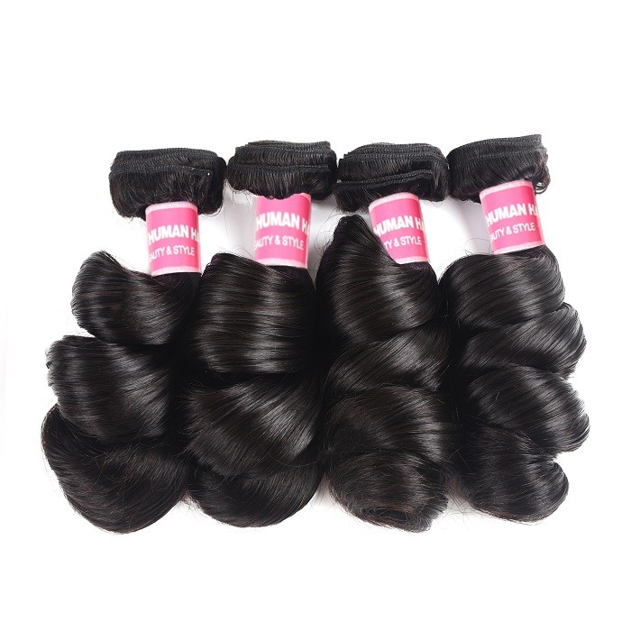 Kriyya Malaysian Loose Wave Unprocessed Virgin Hair 4 Bundles Natural Hair Weave