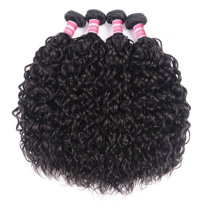 Kriyya Water Wave Bundles 4 Pcs Indian Virgin Hair Weave Hair