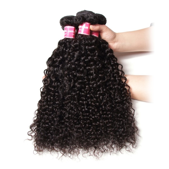 Kriyya Curly Indian Hair 4 Bundles 100 Human Hair Weaving 9A Virgin Hair