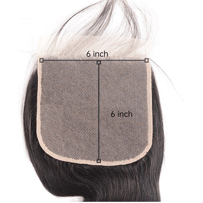 Kriyya Body Wave Natural Hairline With Baby Hair 6x6 Lace Closure Unprocessed Virgin Hair