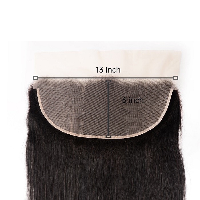 Kriyya Pre-Plucked Straight 100% Virgin Human Hair 13x6 Lace Frontal
