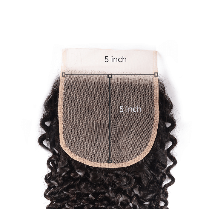 Kriyya Virgin Human Hair 5x5 Lace Closure Jerry Curly Virgin Hair