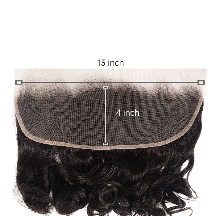 Kriyya Loose Wave Pre-Plucked Virgin Human Hair 13x4 Lace Frontal