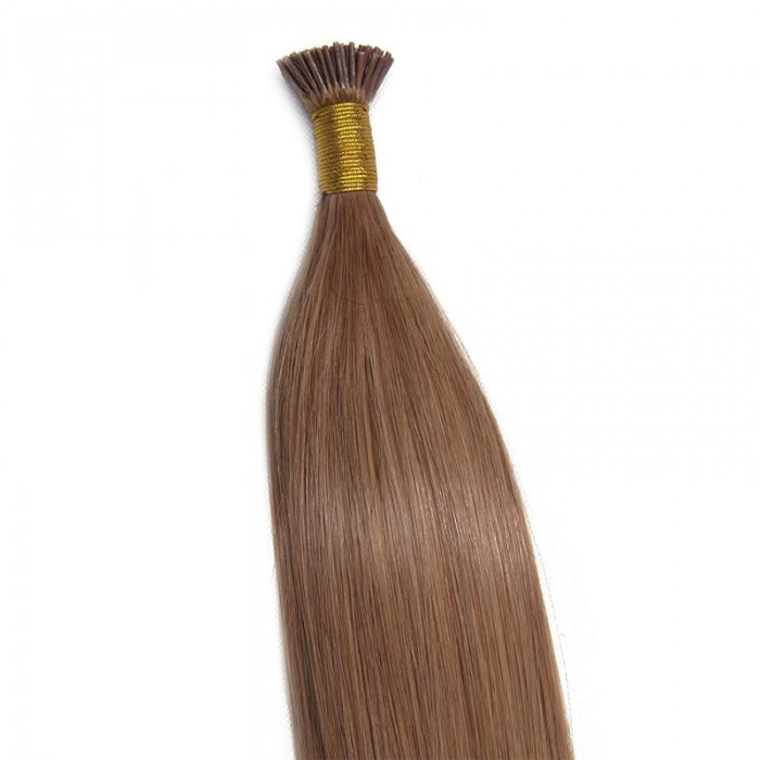 Kriyya 100% Remy I-Tip Hair Extensions- Light Golden Brown