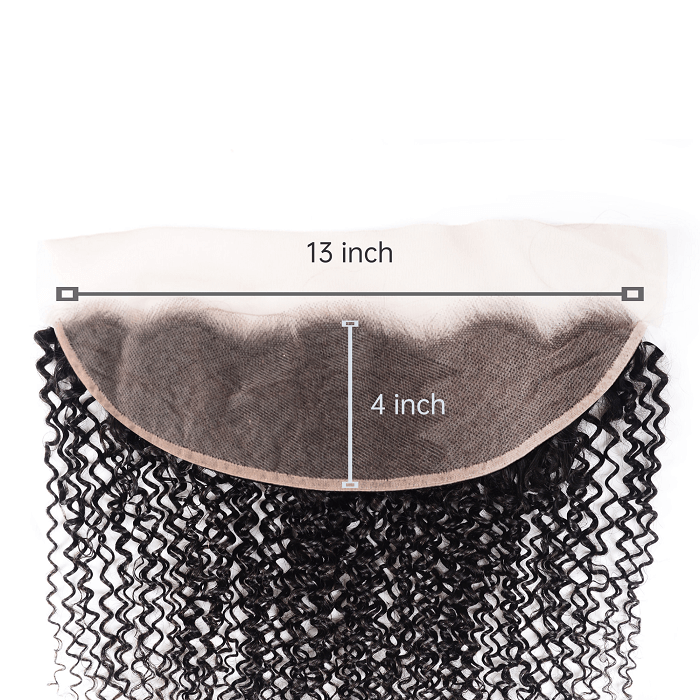 Kriyya 13x4 Ear to Ear Lace Frontal 100% Virgin Hair Kinky Curly Human Hair