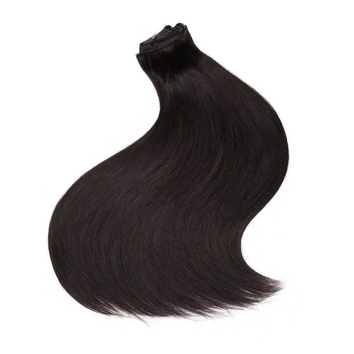 Kriyya Remy Clip In Hair Extensions Natural Black 22 Inch Hair Extensions