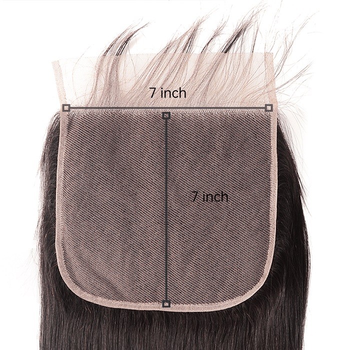 Kriyya 7x7 Lace Closure Unprocessed Virgin Hair Straight 100 Human Hair