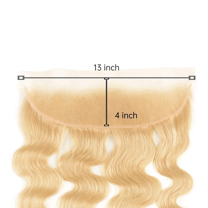 Kriyya 613 Blonde Body Wave 13*4 Lace Closure Sew In Free Part Closure