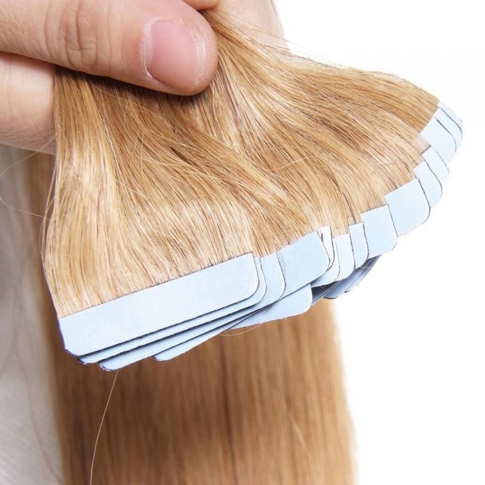 Kriyya Best Tape In Hair Extensions Strawberry Blonde Human Hair Extensions