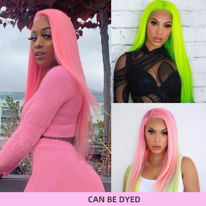 Kriyya 13x6 613 Blonde Lace Front Wigs Pre-plucked Straight Human Hair Wig 150% Density