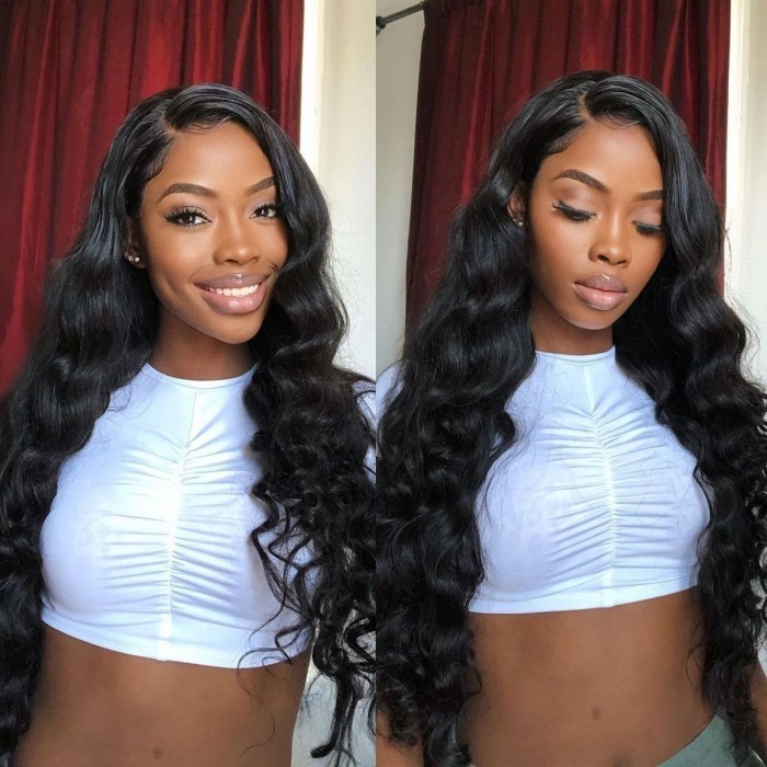 Kriyya Virgin Hair Body Wave Wig 13x4 Lace Front Wigs High Quality Human Hair 150% Density