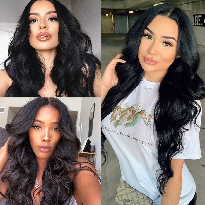 Kriyya Body Wave Weave 3 Bundles Brazilian 7A Virgin Hair Natural Color