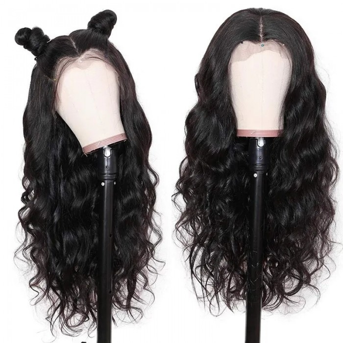 Kriyya Transparent 13x4 Lace Front Human Hair Wigs Body Wave Human Hair 180% Density