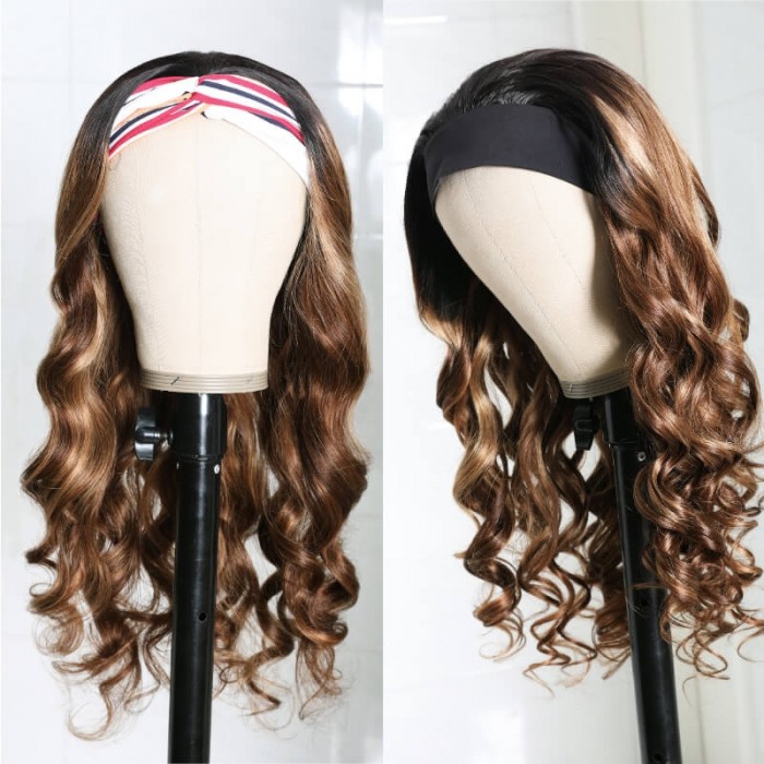 10 Inch Water Wave Headband Bob Wig