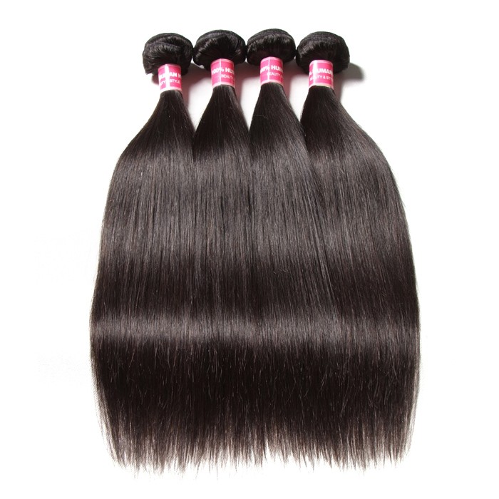 Kriyya Peruvian Straight Hair 4 Bundles Best Human Hair 9A Virgin Hair