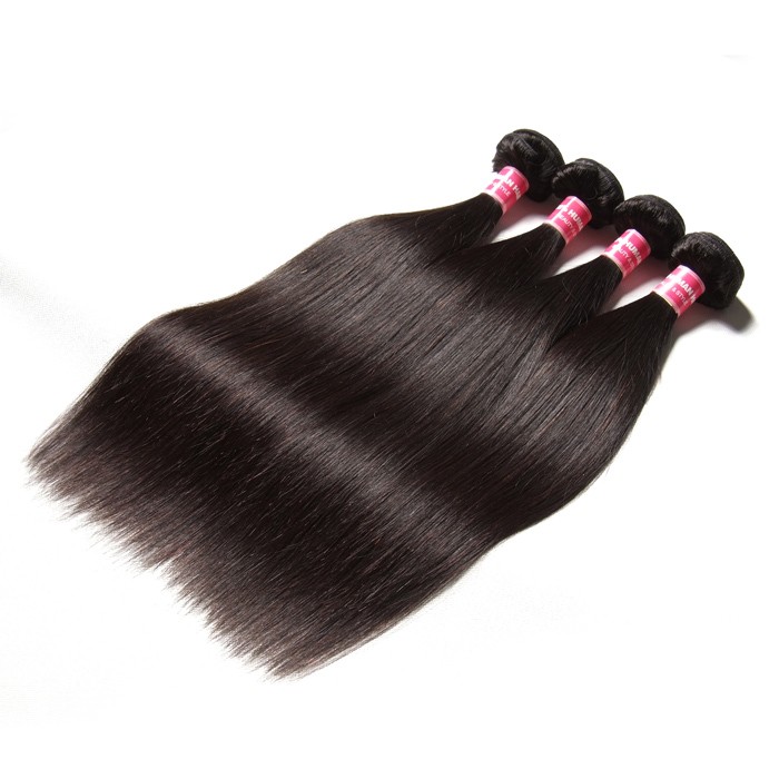 Kriyya Peruvian Straight Hair 4 Bundles Best Human Hair 9A Virgin Hair