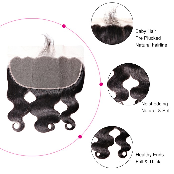 Kriya Indian Body Wave Virgin Hair 4 Bundle Deals With 13x6 Lace Frontal