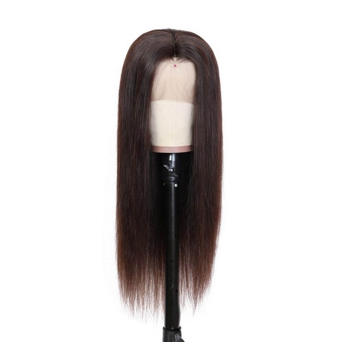 Celeste | 13*4 Lace Front Pre Plucked Dark Brown Human Hair Wig