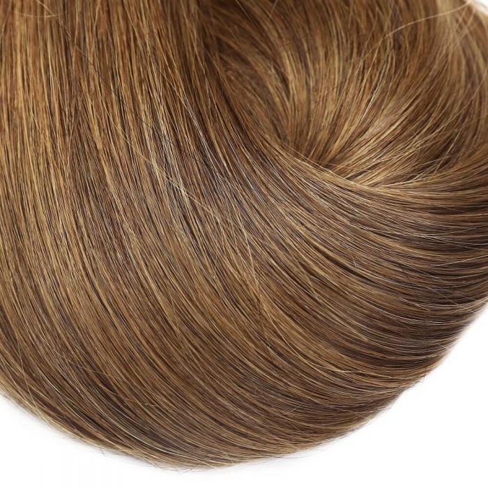 Kriyya 220g Clip Ins Hair Extensions Chestnut Brown Remy Hair