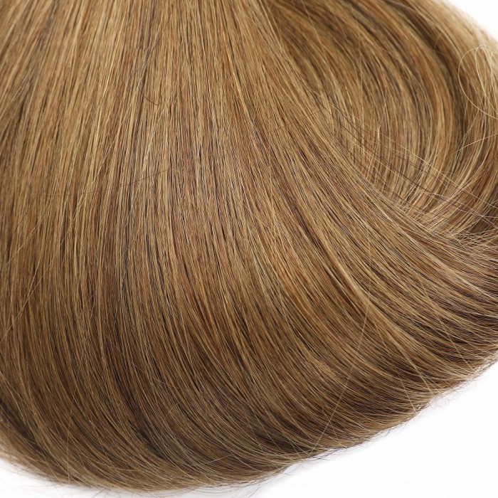 Kriyya 120g Clip In Hair Extensions For Short Hair Medium Golden Brown Remy Hair