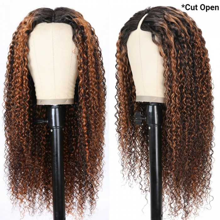 Lowest Price Get V Part Curly Highlight Wig