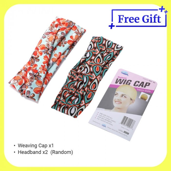 Free Gift -  (Random) Extra 2 Headbands & Weaving Cap 