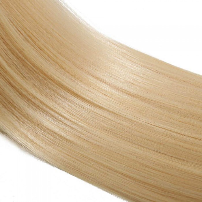 Kriyya 100% Remy Volumizer Hair Weft-Platinum Blonde
