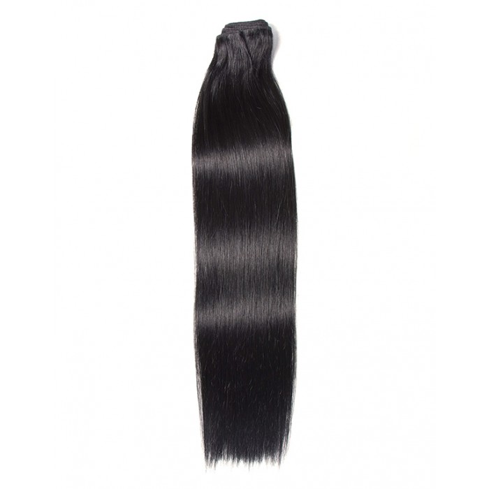 Kriyya 100% Remy Volumizer Hair Weft-Jet Black