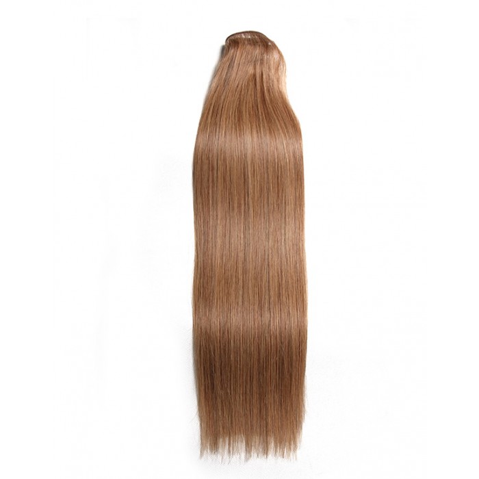 Kriyya 100% Remy Volumizer Hair Weft- Light Golden Brown
