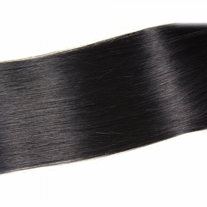 Kriyya 100% Remy Volumizer Hair Weft-Jet Black