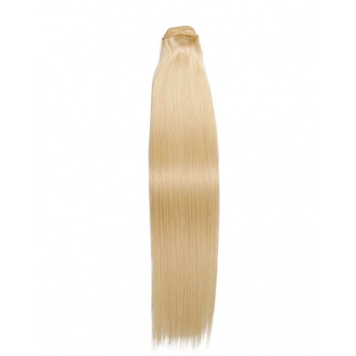 Kriyya 100% Remy Volumizer Hair Weft-Platinum Blonde