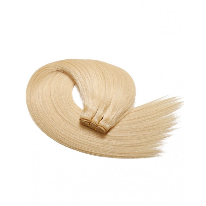 Kriyya 100% Remy Volumizer Hair Weft-Platinum Blonde
