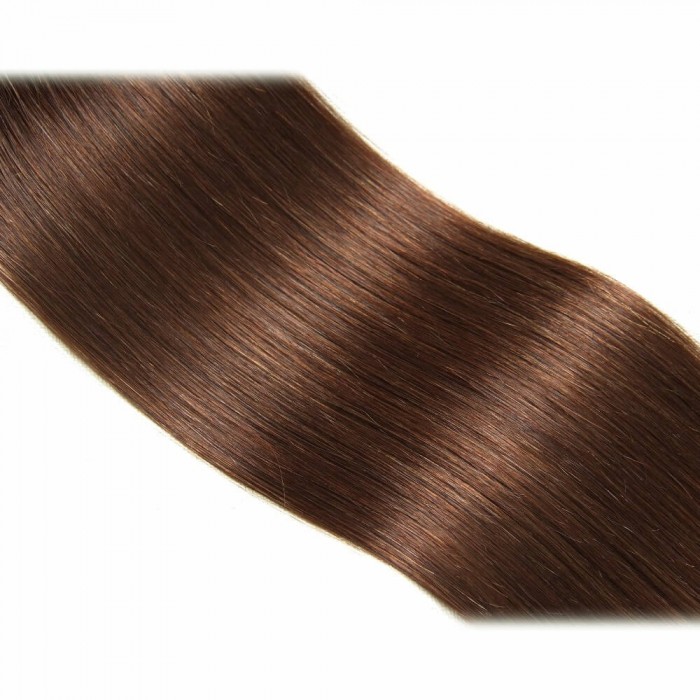 Kriyya 100% Remy Volumizer Hair Weft-Chocolate Brown