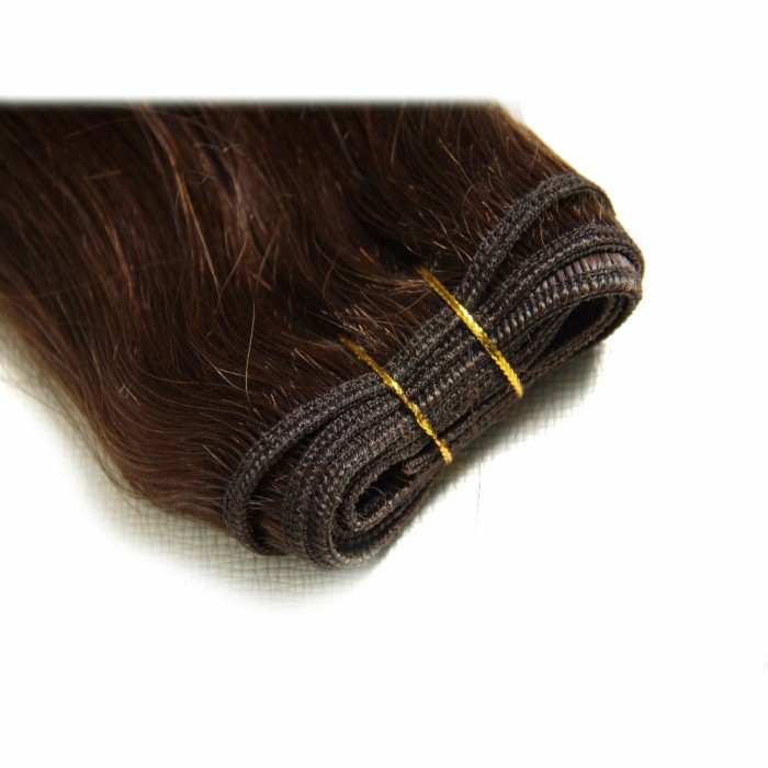 Kriyya 100% Remy Volumizer Hair Weft-Chocolate Brown