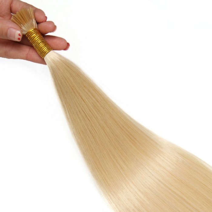 Remy Hair I-Tip Hair Extensions-Micro Series-Blonde