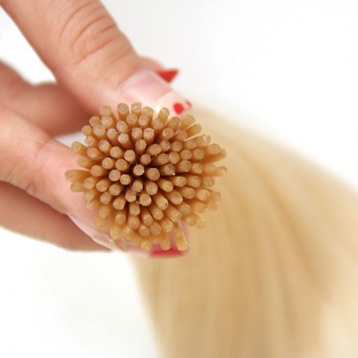 Kriyya 100% Remy I-Tip Hair Extensions-Blonde
