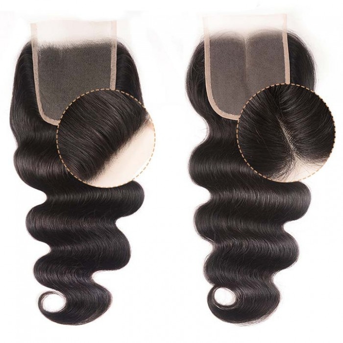 Kriyya Best Malaysian Body Wave Weave 3 Bundles With 4X4 Lace Closure Sew In