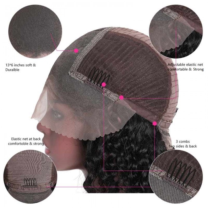 Kriyya Best 13x4 And 13x6 180% Density Water Wave Lace Front Wigs Virgin Human Hair Wigs