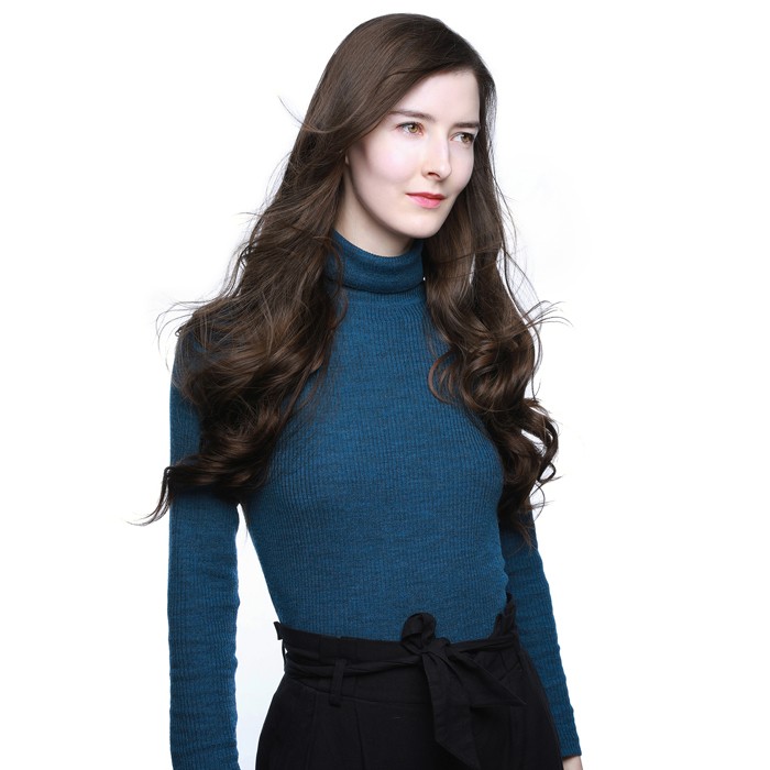 Kriyya 22 Inch Clip In Hair Extensions Human Hair Dark Brown Remy Hair