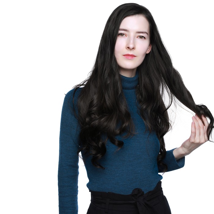 Kriyya Seamless Hair Extensions Clip Ins Natural Black Hair Color Real Hair Extensions